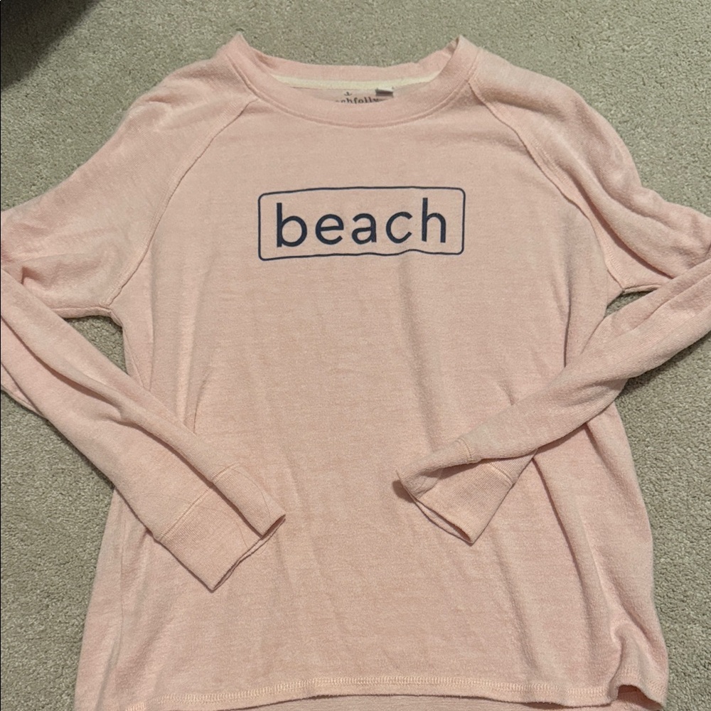 Beachfolly Pink Long Sleeve Shirt Med